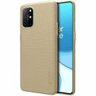 For OnePlus 8T NILLKIN Frosted Concave-convex Texture PC Protective Case(Gold) - 1