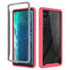 For Motorola Moto Edge Starry Sky Solid Color Series Shockproof PC + TPU Protective Case(Red) - 1