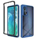 For Motorola Moto Edge Plus Starry Sky Solid Color Series Shockproof PC + TPU Protective Case(Royal Blue) - 1