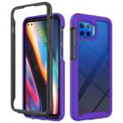 For Motorola Moto G 5G Plus Starry Sky Solid Color Series Shockproof PC + TPU Protective Case(Purple) - 1