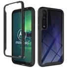 For Motorola Moto G8 Plus Starry Sky Solid Color Series Shockproof PC + TPU Protective Case(Black) - 1