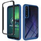 For Motorola Moto G8 Plus Starry Sky Solid Color Series Shockproof PC + TPU Protective Case(Royal Blue) - 1