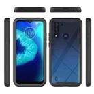 For Motorola Moto G8 Power Lite Starry Sky Solid Color Series Shockproof PC + TPU Protective Case(Black) - 2