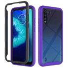 For Motorola Moto G8 Power Lite Starry Sky Solid Color Series Shockproof PC + TPU Protective Case(Purple) - 1