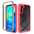 For Motorola Moto G8 Power (EU Version) Starry Sky Solid Color Series Shockproof PC + TPU Protective Case(Red) - 1