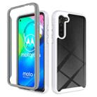 For Motorola Moto G8 Power (EU Version) Starry Sky Solid Color Series Shockproof PC + TPU Protective Case(White) - 1