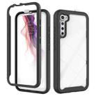 For Motorola Moto One Fusion Plus Starry Sky Solid Color Series Shockproof PC + TPU Protective Case(Black) - 1