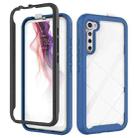 For Motorola Moto One Fusion Plus Starry Sky Solid Color Series Shockproof PC + TPU Protective Case(Royal Blue) - 1