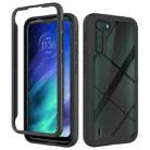 For Motorola Moto One Fusion Starry Sky Solid Color Series Shockproof PC + TPU Protective Case(Black) - 1