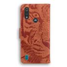 For Motorola Moto E6s 2020 Tiger Embossing Pattern Horizontal Flip Leather Case with Holder & Card Slots & Wallet(Brown) - 3