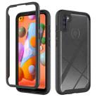 For Samsung Galaxy A11 / M11 (EU Version) Starry Sky Solid Color Series Shockproof PC + TPU Protective Case(Black) - 1