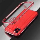 For iPhone 12 Blade Series Lens Protector + Metal Frame Protective Case (Red) - 1