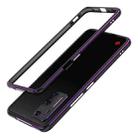 For Smartisan Nut R2 Lens Protector + Metal Frame Protective Case(Black Purple) - 1