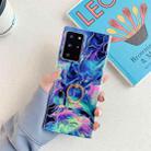 For Samsung Galaxy A51 5G Laser Marble Pattern TPU Protective Case with Ring Holder(Fantasy) - 1