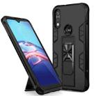 For Motorola Moto E (2020) Soldier Armor Shockproof TPU + PC Magnetic Protective Case with Holder(Black) - 1