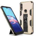 For Motorola Moto E (2020) Soldier Armor Shockproof TPU + PC Magnetic Protective Case with Holder(Gold) - 1