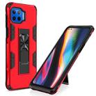 For Motorola Moto G 5G Plus Soldier Armor Shockproof TPU + PC Magnetic Protective Case with Holder(Red) - 1