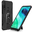 For Motorola Moto G Fast Soldier Armor Shockproof TPU + PC Magnetic Protective Case with Holder(Black) - 1