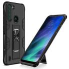 For Motorola One Fusion Soldier Armor Shockproof TPU + PC Magnetic Protective Case with Holder(Black) - 1