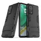 For Xiaomi MI 10T Pro PC + TPU Shockproof Protective Case with Holder(Black) - 1