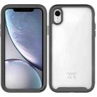 For iPhone XR Starry Sky Solid Color Series Shockproof PC + TPU Protective Case(Black) - 1