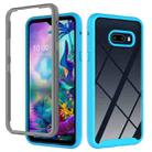 For LG V50S ThinQ 5G / G8X ThinQ Starry Sky Solid Color Series Shockproof PC + TPU Protective Case(Light Blue) - 1
