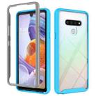 For LG Stylo 6 Starry Sky Solid Color Series Shockproof PC + TPU Protective Case(Light Blue) - 1