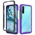 For OnePlus Nord Starry Sky Solid Color Series Shockproof PC + TPU Protective Case(Purple) - 1