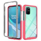 For OnePlus 8T Starry Sky Solid Color Series Shockproof PC + TPU Protective Case(Red) - 1