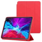 3-fold Horizontal Flip Smart Leather Case with Sleep / Wake-up Function & Holder For iPad Air 4/5 (Red) - 1