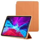 3-fold Horizontal Flip Smart Leather Case with Sleep / Wake-up Function & Holder For iPad Air 2022 / 2020 10.9(Orange) - 1