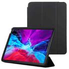 3-fold Horizontal Flip Smart Leather Case with Sleep / Wake-up Function & Holder For iPad Air 4/5(Black) - 1