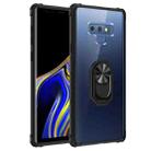 For Samsung Galaxy Note9 Shockproof Transparent TPU + Acrylic Protective Case with Ring Holder(Black) - 1