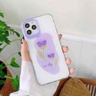 For iPhone 12 Pro Max Tulip Pattern Shockproof Protective Case - 1