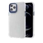 Transparent Glitter Powder TPU + PC Case with Detachable Buttons For iPhone 12 mini(Blue) - 1