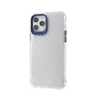 Transparent Glitter Powder TPU + PC Case with Detachable Buttons For iPhone 12 mini(Blue) - 2