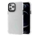 Transparent Glitter Powder TPU + PC Case with Detachable Buttons For iPhone 12 / 12 Pro(Black) - 1