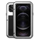 For iPhone 12 Pro LOVE MEI Metal Shockproof Life Waterproof Dustproof Protective Case(Silver) - 1