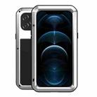 For iPhone 12 Pro Max LOVE MEI Metal Shockproof Life Waterproof Dustproof Protective Case(Silver) - 1
