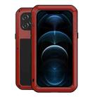 For iPhone 12 Pro Max LOVE MEI Metal Shockproof Life Waterproof Dustproof Protective Case(Red) - 1