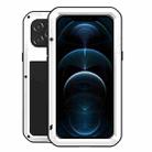 For iPhone 12 Pro Max LOVE MEI Metal Shockproof Life Waterproof Dustproof Protective Case(White) - 1