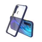 For Xiaomi Redmi Note 8 Tire Side Texture Contrast Button Shockproof PC + TPU Phone Protective Case(Blue) - 1