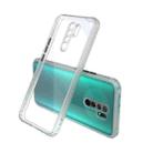 For Xiaomi Redmi 9 Tire Side Texture Contrast Button Shockproof PC + TPU Phone Protective Case(White) - 1