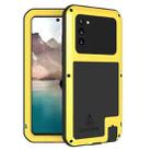 For Samsung Galaxy Note 20 LOVE MEI Metal Shockproof Waterproof Dustproof Protective Case without Glass(Yellow) - 1