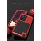 For Samsung Galaxy Note 20 Ultra LOVE MEI Metal Shockproof Waterproof Dustproof Protective Case without Glass(Red) - 3