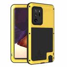 For Samsung Galaxy Note 20 Ultra LOVE MEI Metal Shockproof Waterproof Dustproof Protective Case without Glass(Yellow) - 1