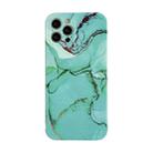 Marble Pattern TPU Protective Case For iPhone 12 mini(Green Sea Water) - 1