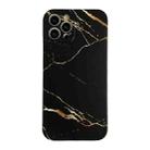 Marble Pattern TPU Protective Case For iPhone 12(Black) - 1