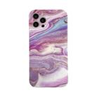 Marble Pattern TPU Protective Case For iPhone 12 Pro(Purple Waves) - 1