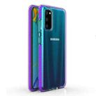 For Samsung Galaxy S20 TPU Double-color Shockproof Protective Case(Purple) - 1